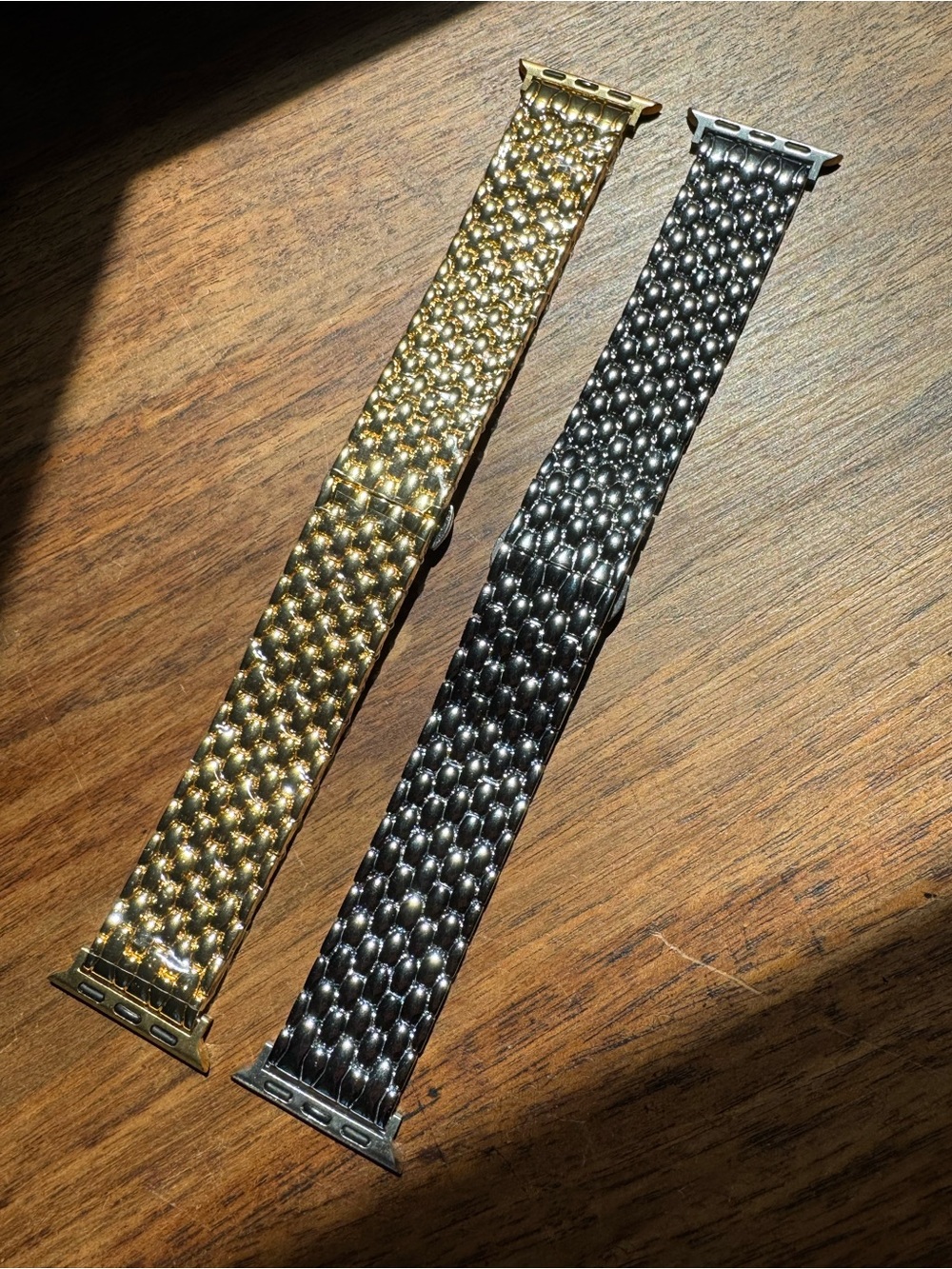 2 New Apple Watch stainless steel watch bands 38mm